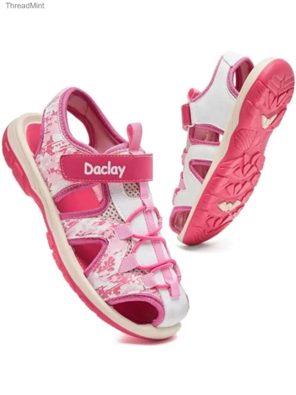 Kids Athletic Closed-Toe Sandals - Breathable Quick-Dry Hiking & Water Shoes -